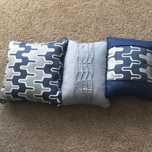 Navy Accent Pillows